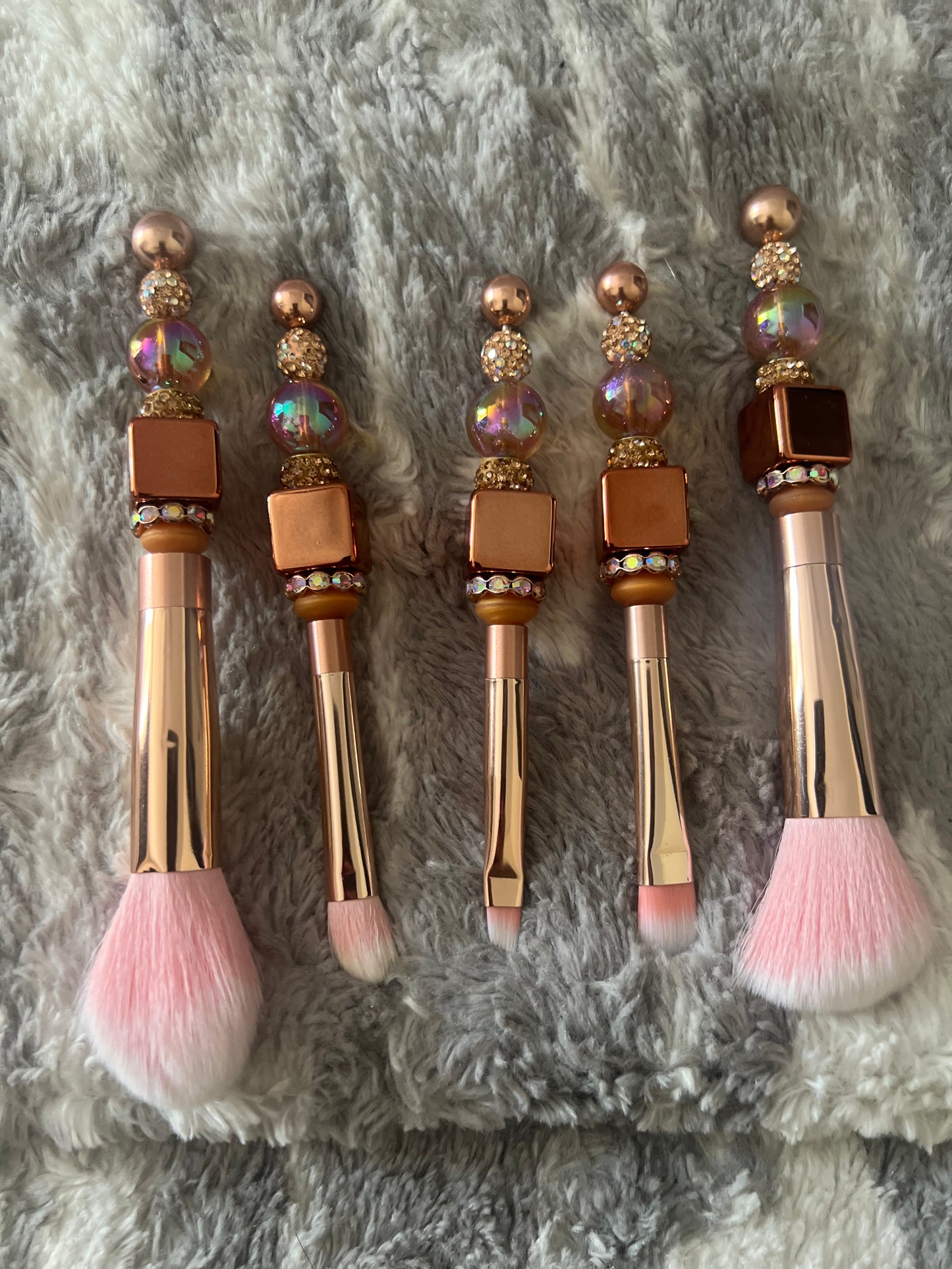 Cube Bling Makeup Brush Set