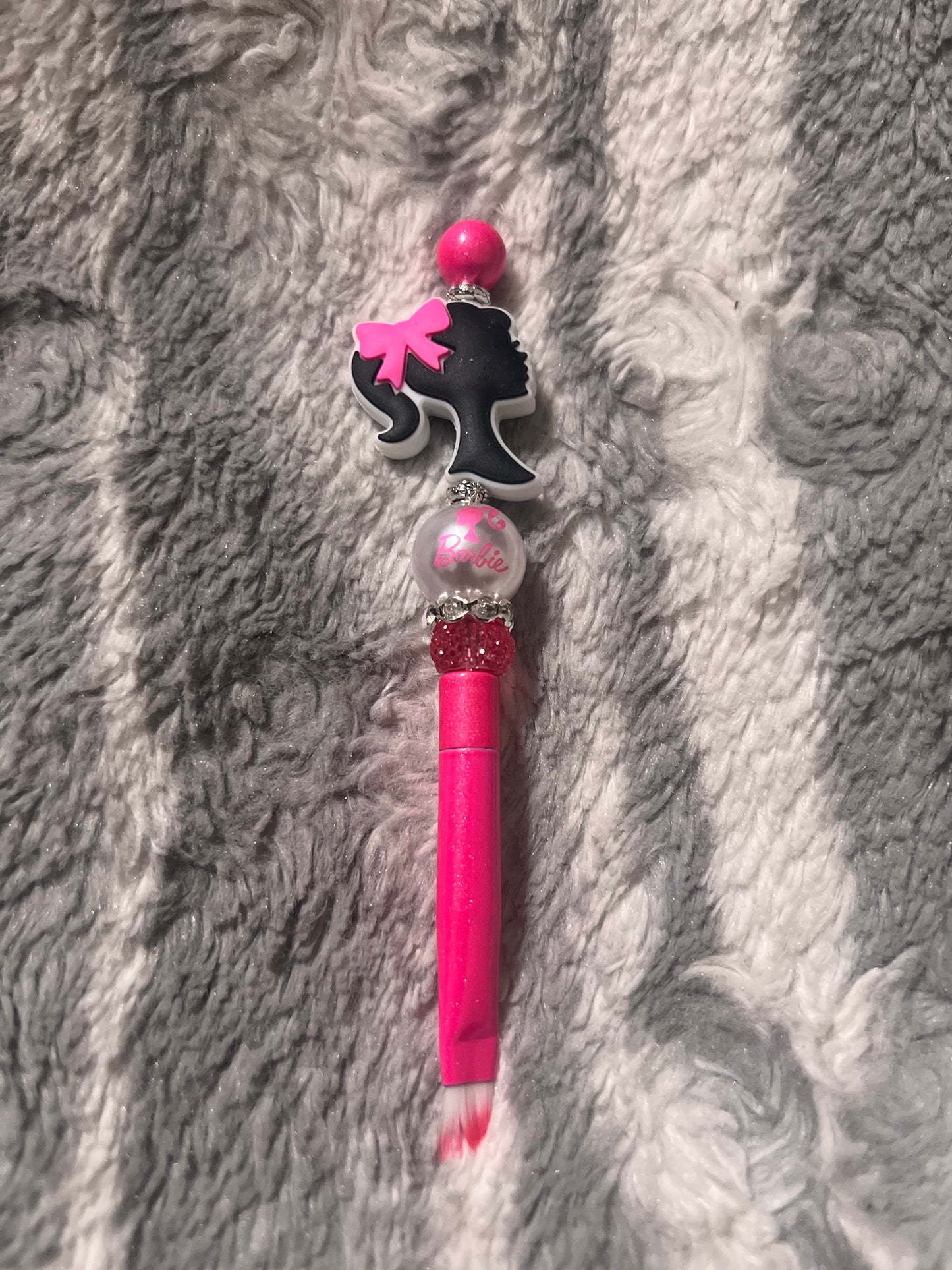 Rose Pink Barbie Makeup Brush Set