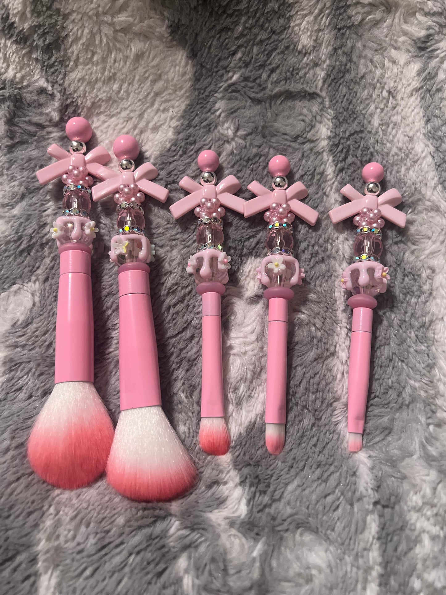 Pretty In Pink Bow 🎀 Makeup Brush Set