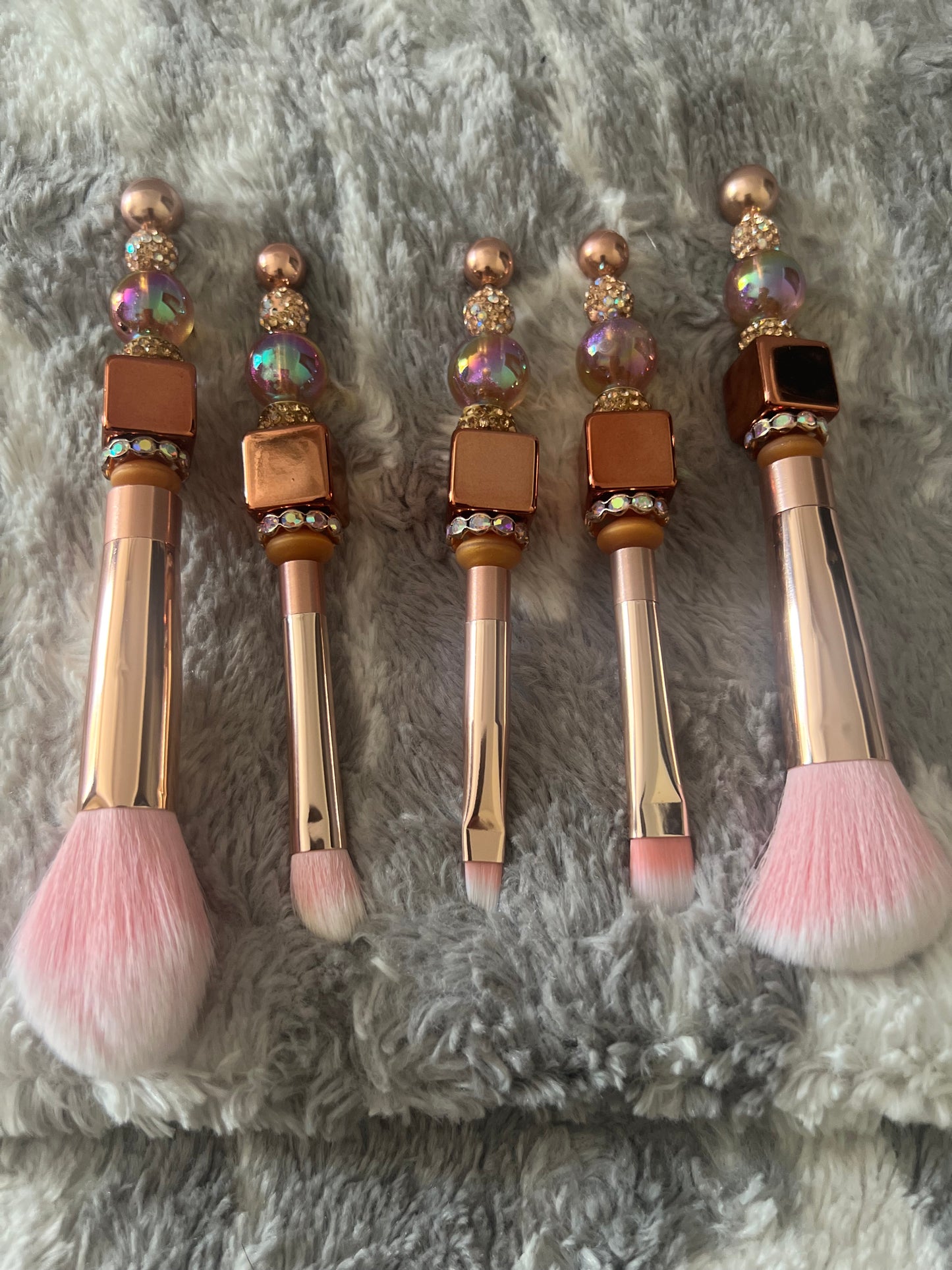 Cube Bling Makeup Brush Set