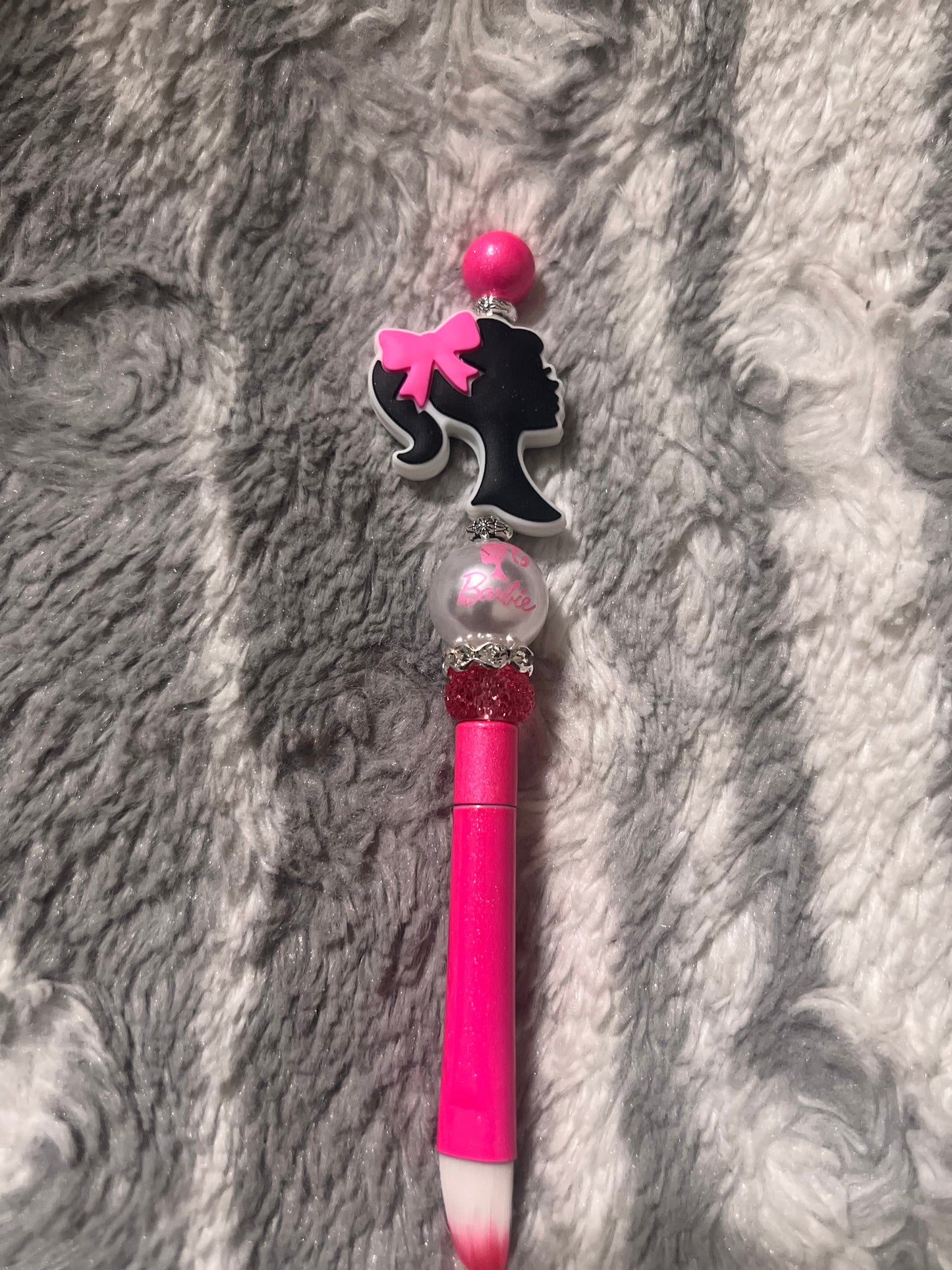 Rose Pink Barbie Makeup Brush Set