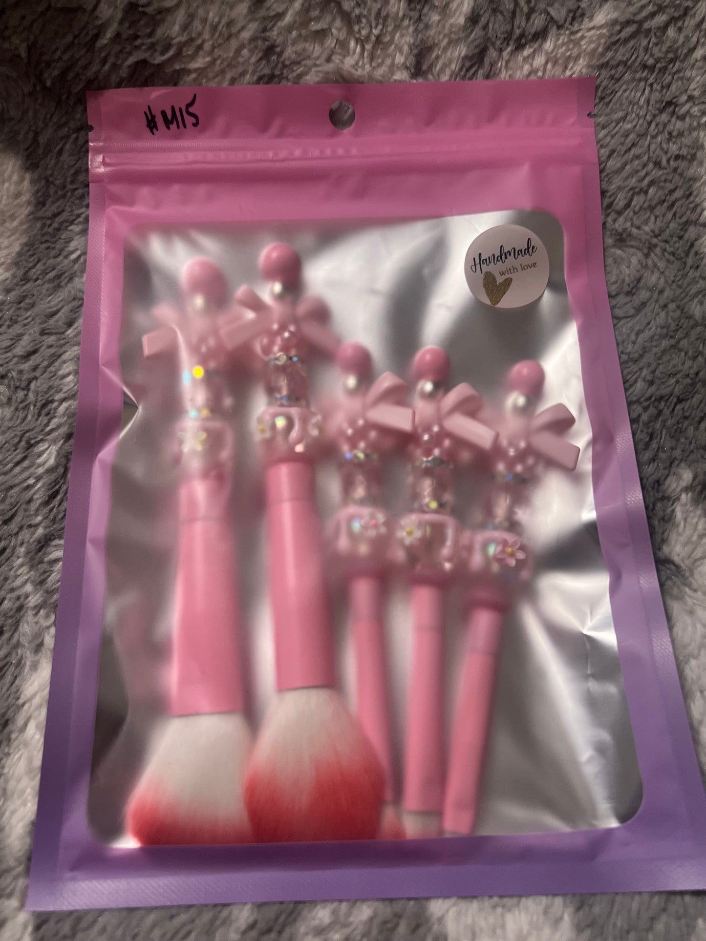 Pretty In Pink Bow 🎀 Makeup Brush Set