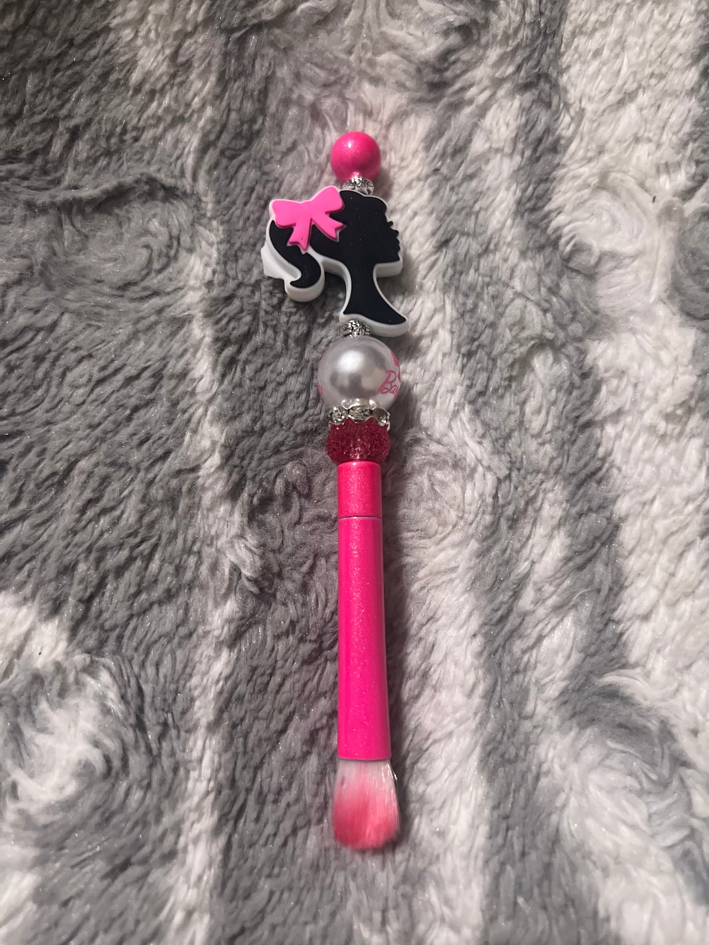 Rose Pink Barbie Makeup Brush Set