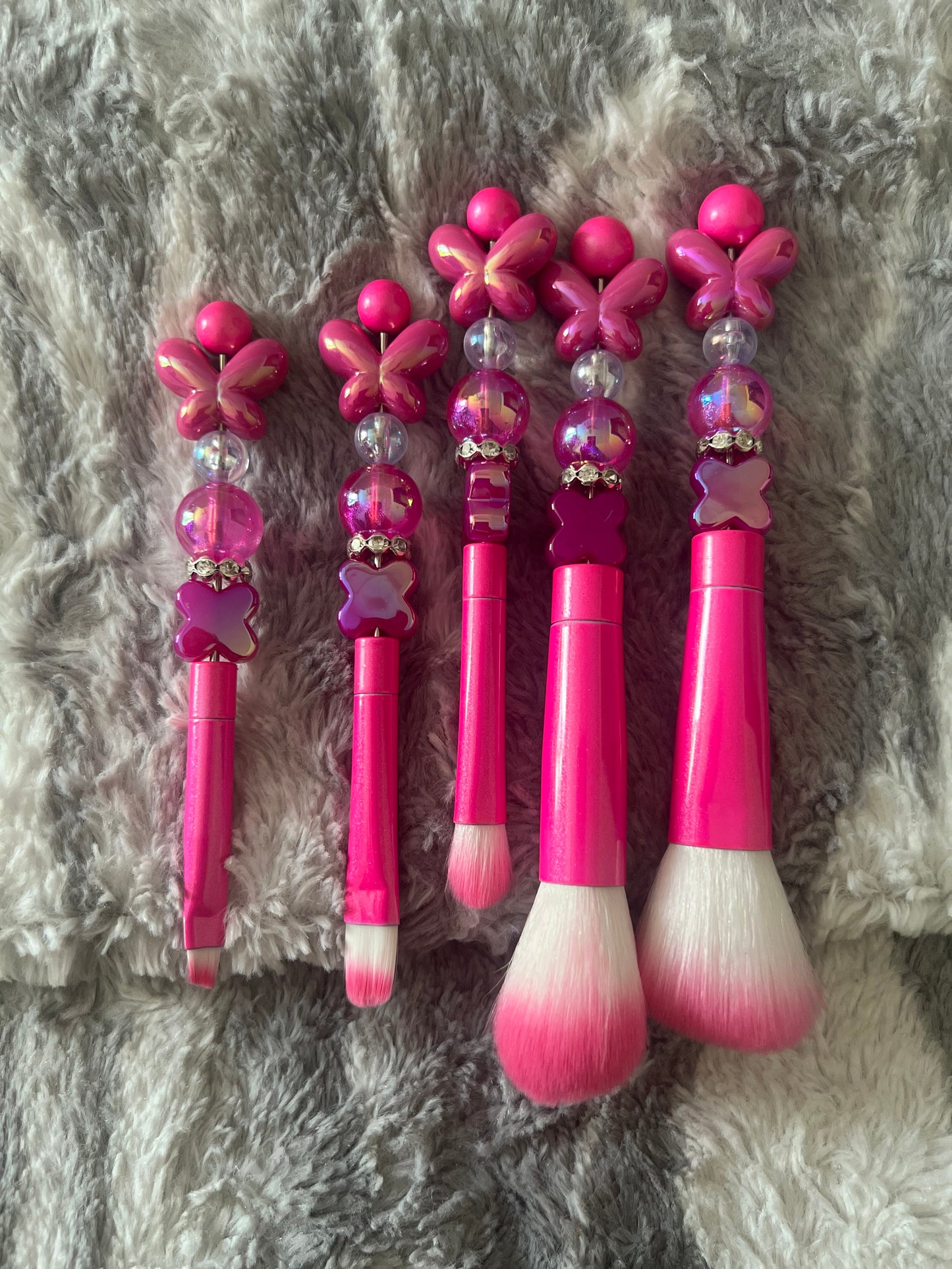 Juego de brochas de maquillaje con forma de mariposa