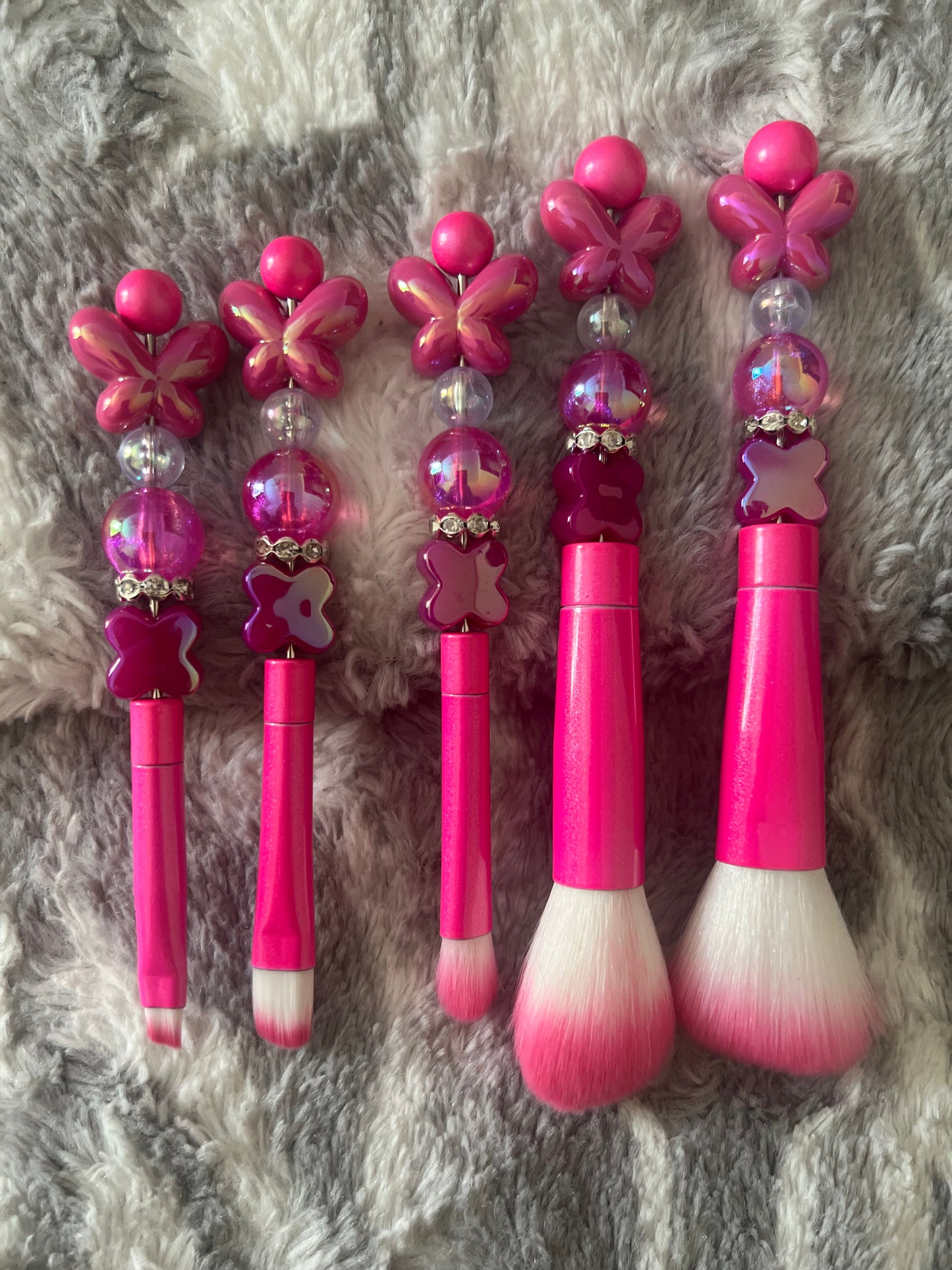 Juego de brochas de maquillaje con forma de mariposa