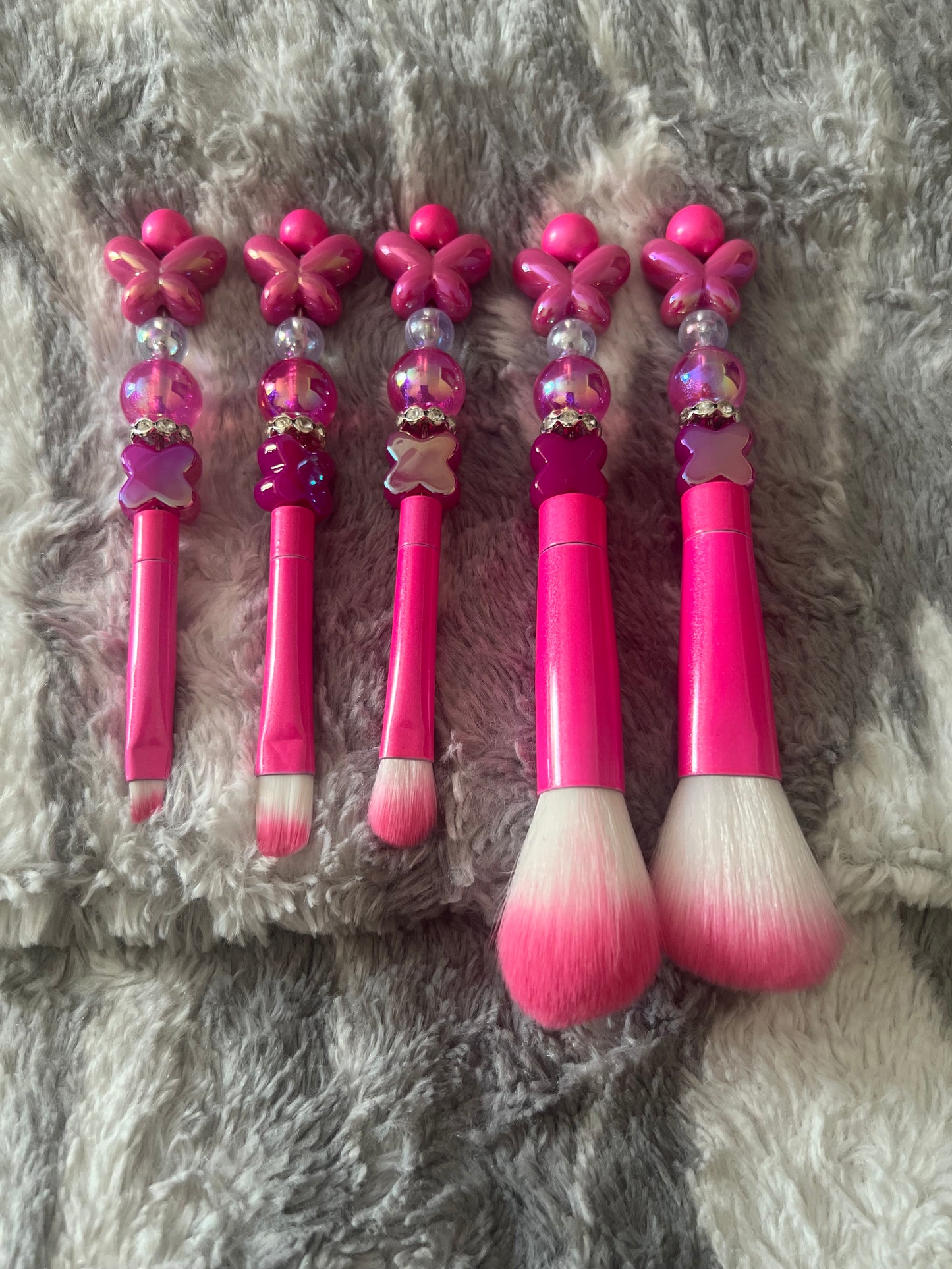 Juego de brochas de maquillaje con forma de mariposa