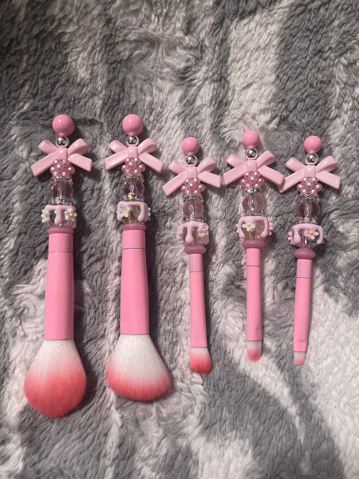Pretty In Pink Bow 🎀 Makeup Brush Set