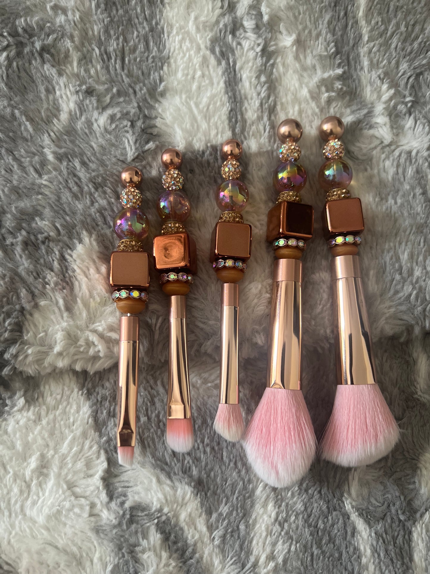 Cube Bling Makeup Brush Set