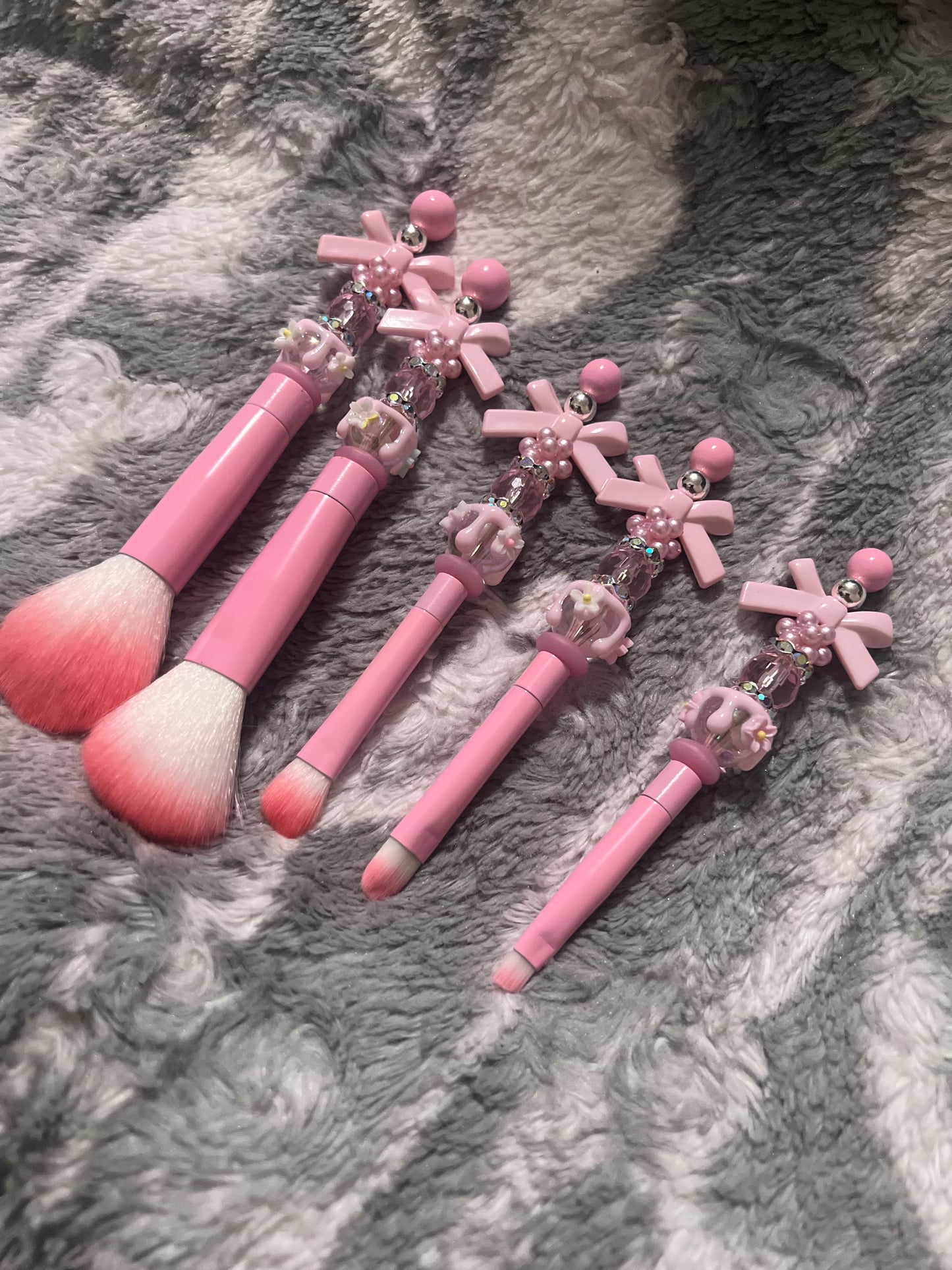 Pretty In Pink Bow 🎀 Makeup Brush Set