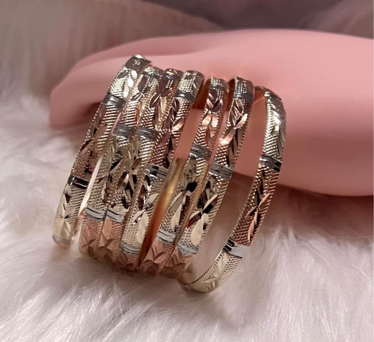 Pulseras de oro para niños Trio, talla 4A