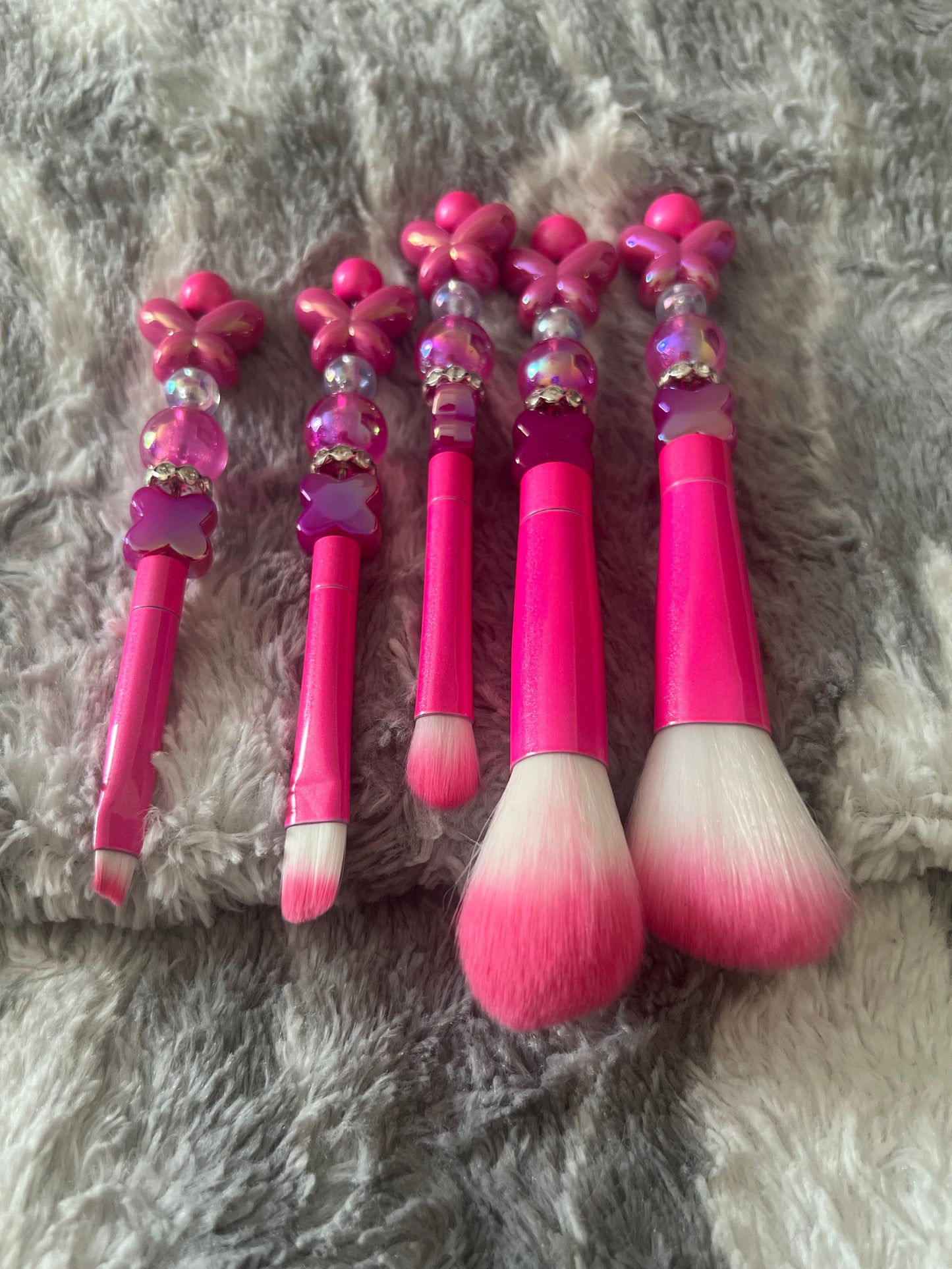 Juego de brochas de maquillaje con forma de mariposa