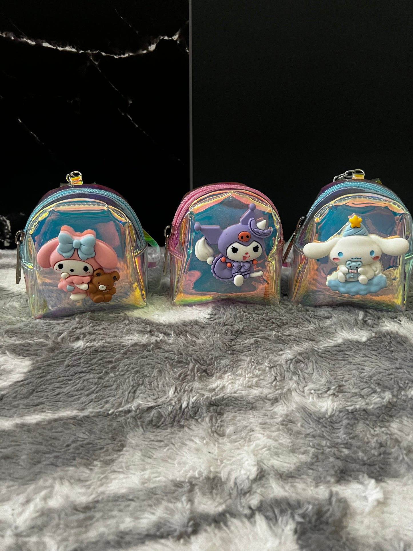 Mini mochilas con llaveros de Sanrio 🎒