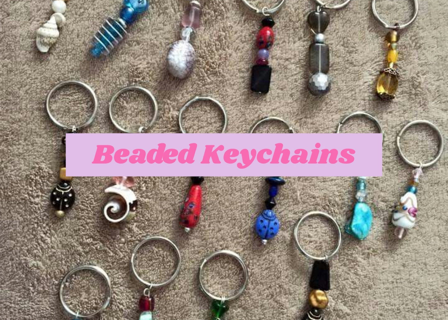 Beaded Keychains - MOO Jewelry n Accessories Boutique 