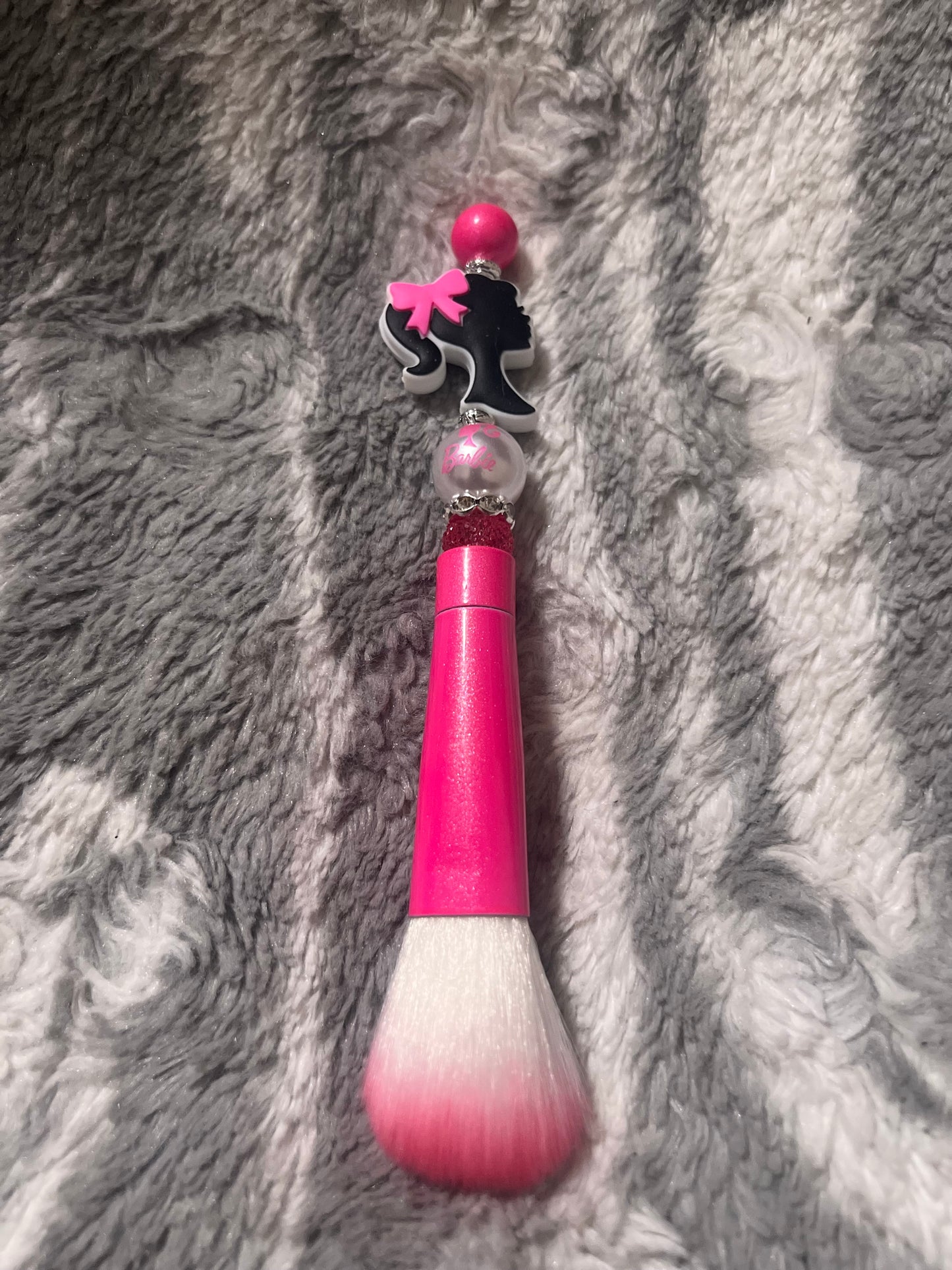 Juego de brochas de maquillaje Barbie de color rosa