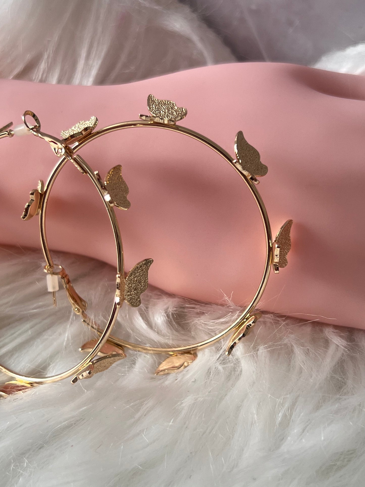 Butterfly Hoop Earrings