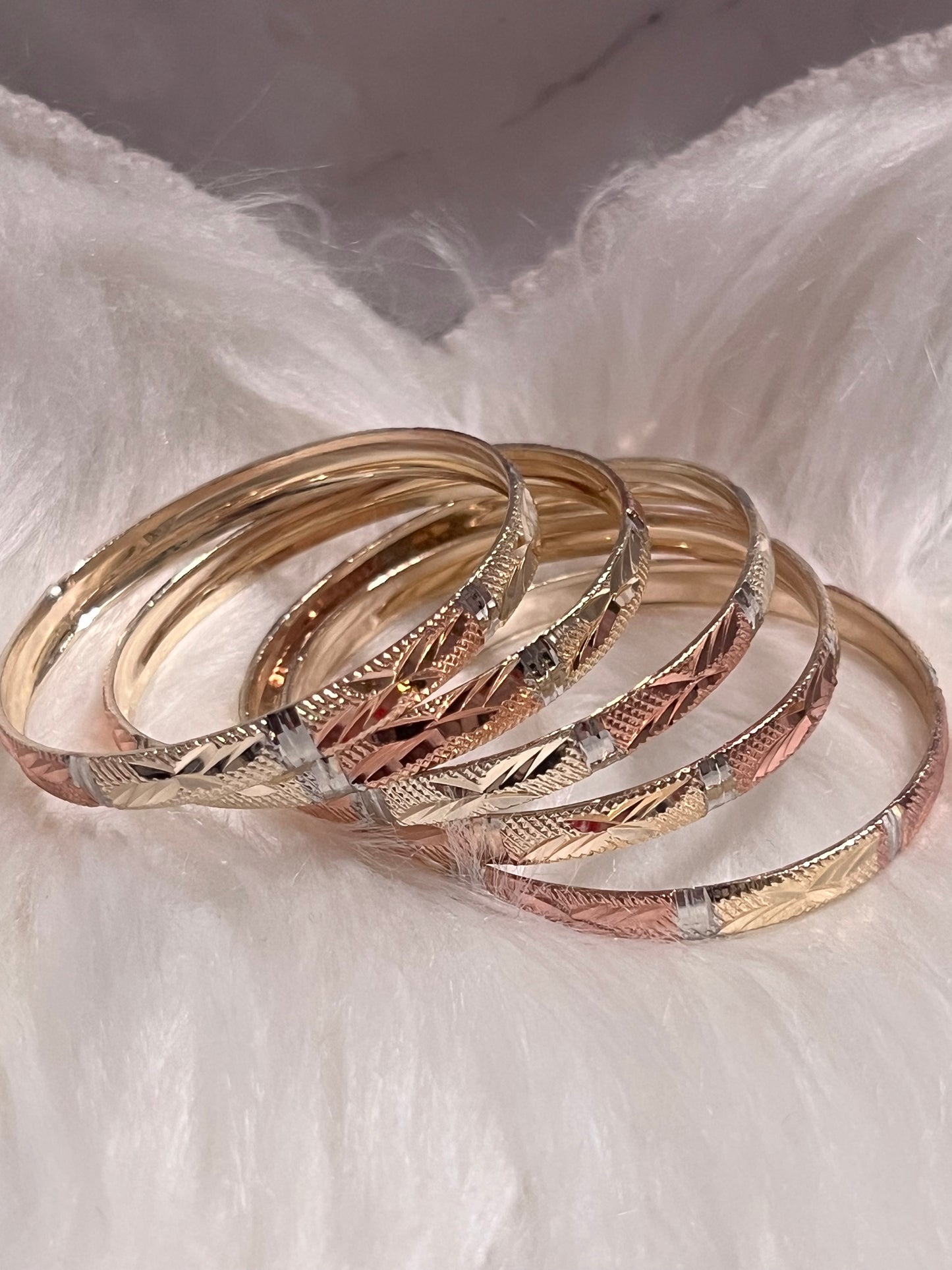 Kids Trio Gold Bangles