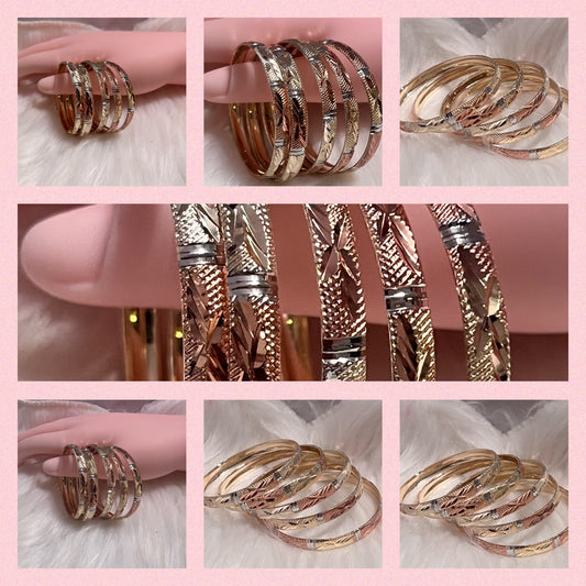 Kids Trio Gold Bangles