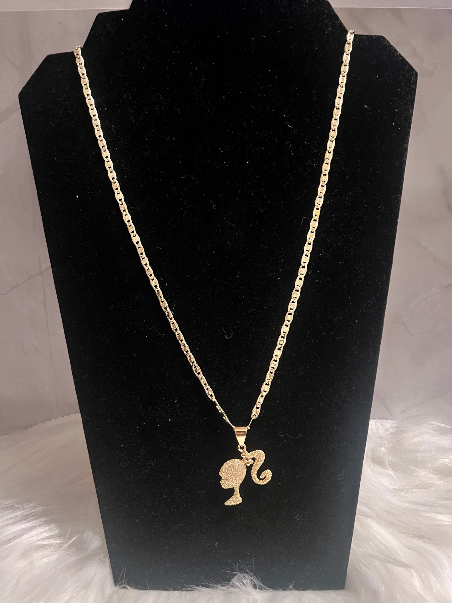 Gold Barbie Necklace