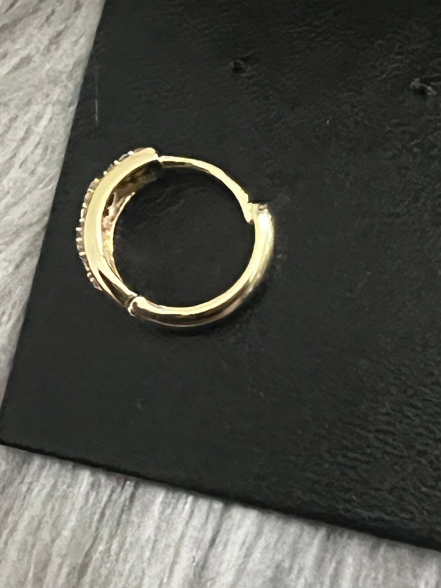 Gold Hug Hoop Earrings