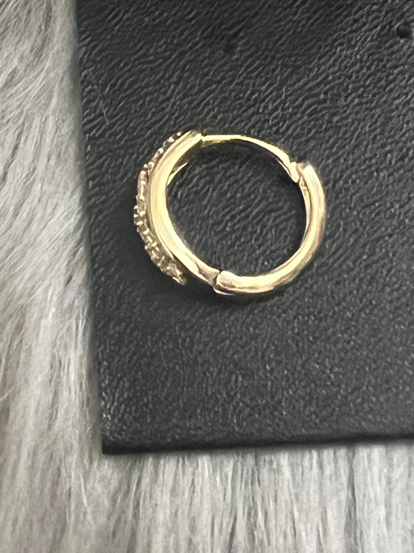 Gold Hug Hoop Earrings