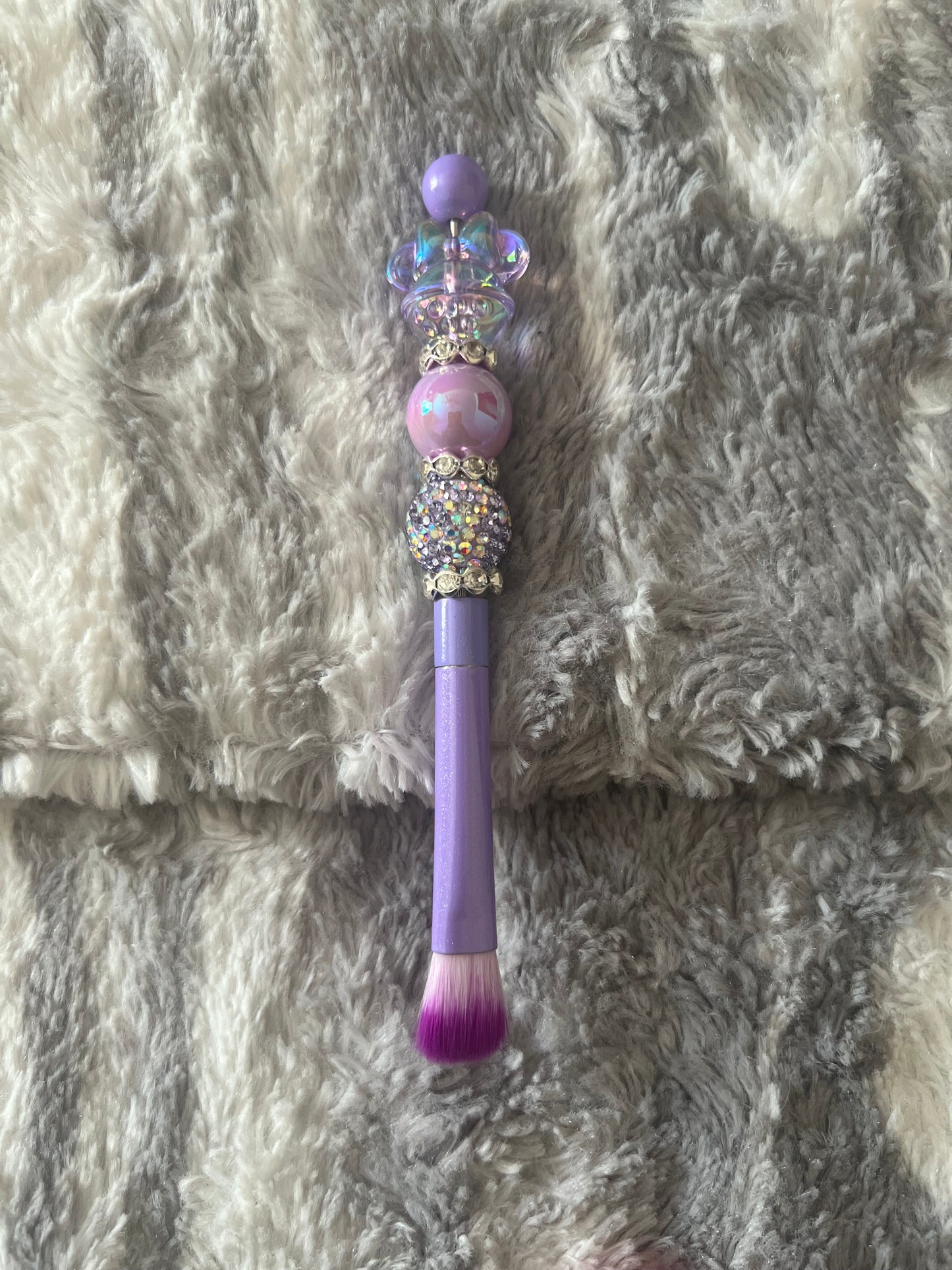 Purple Minnie Heads Makeup Brush Set