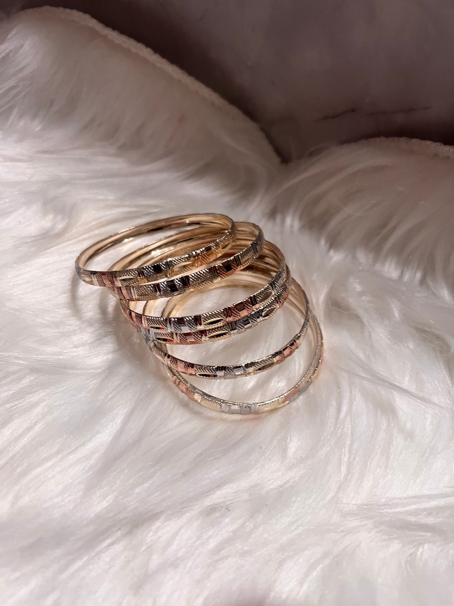 Kids Trio Gold Tone Bangles