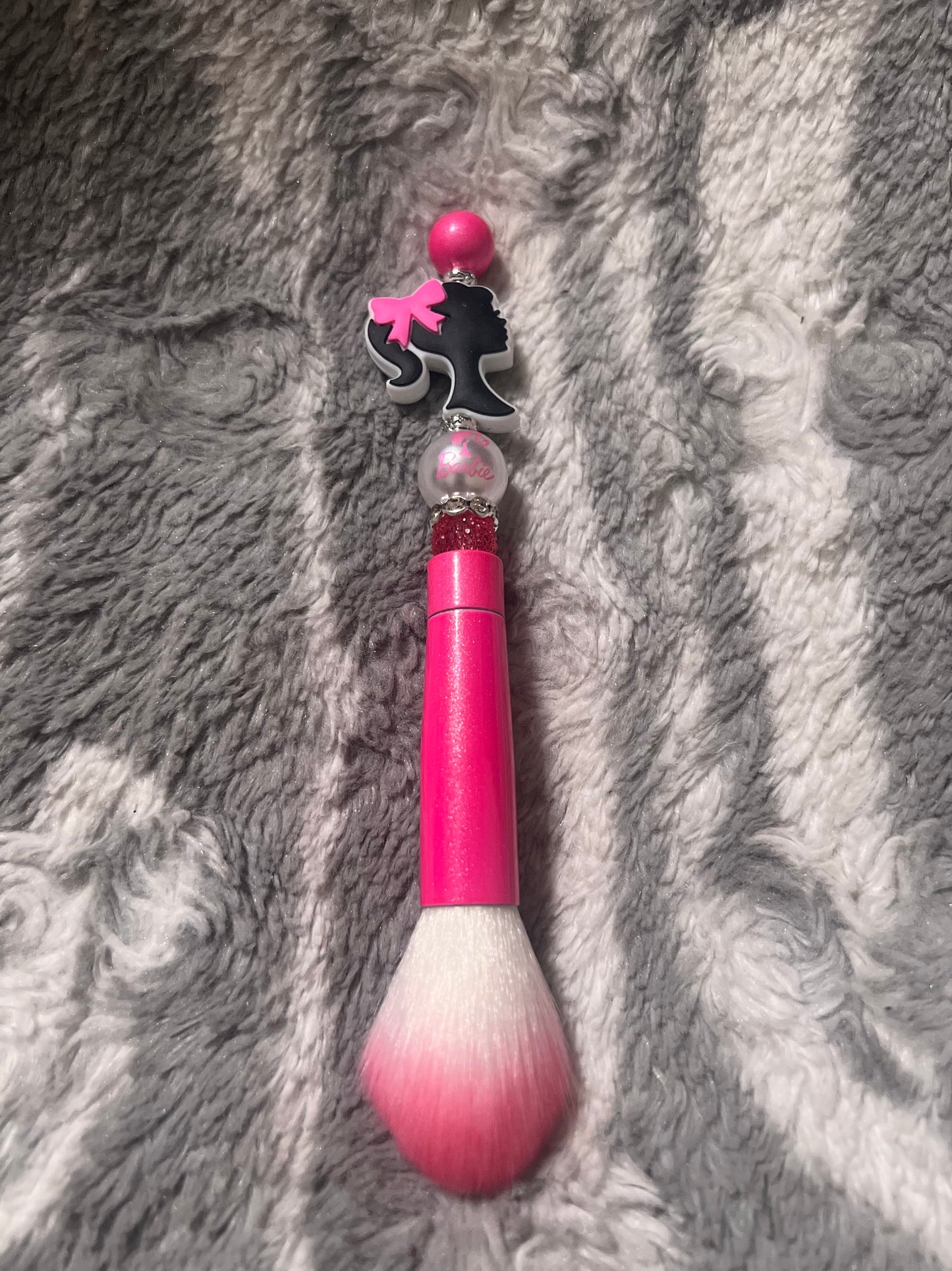 Juego de brochas de maquillaje Barbie de color rosa