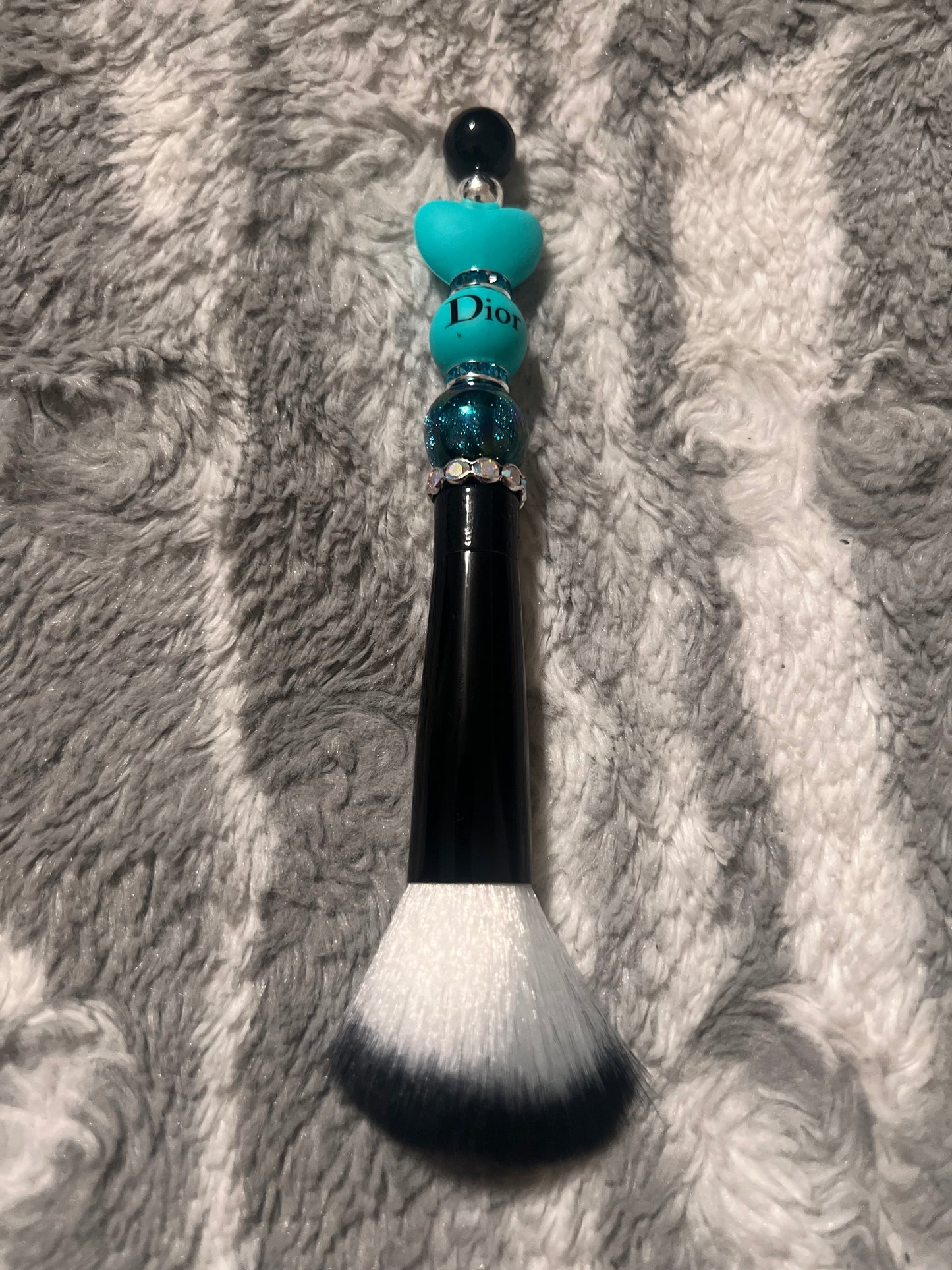 Black/Teal Dior Makeup Brush Set