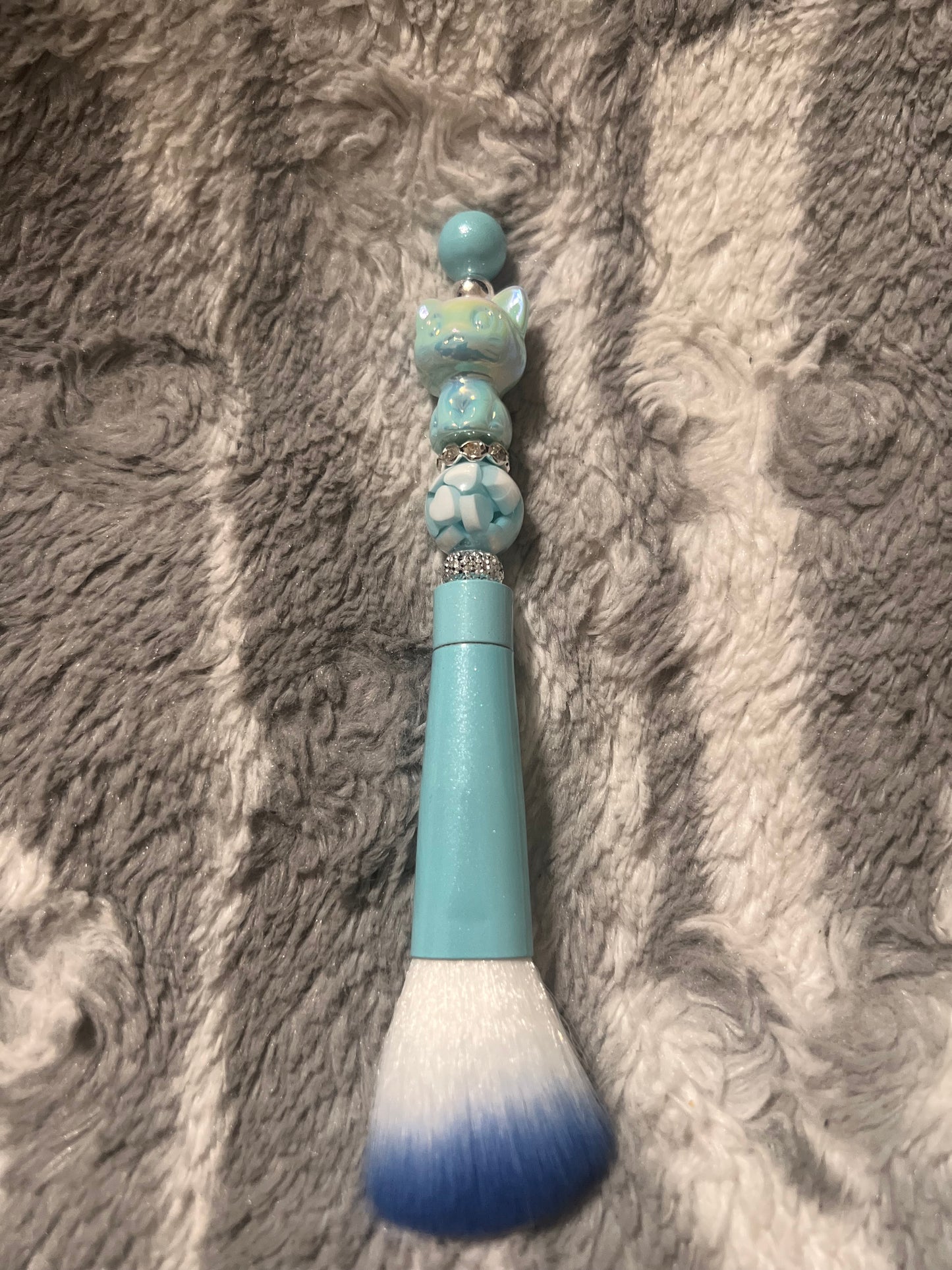 Blue Kitty Makeup Brush Set