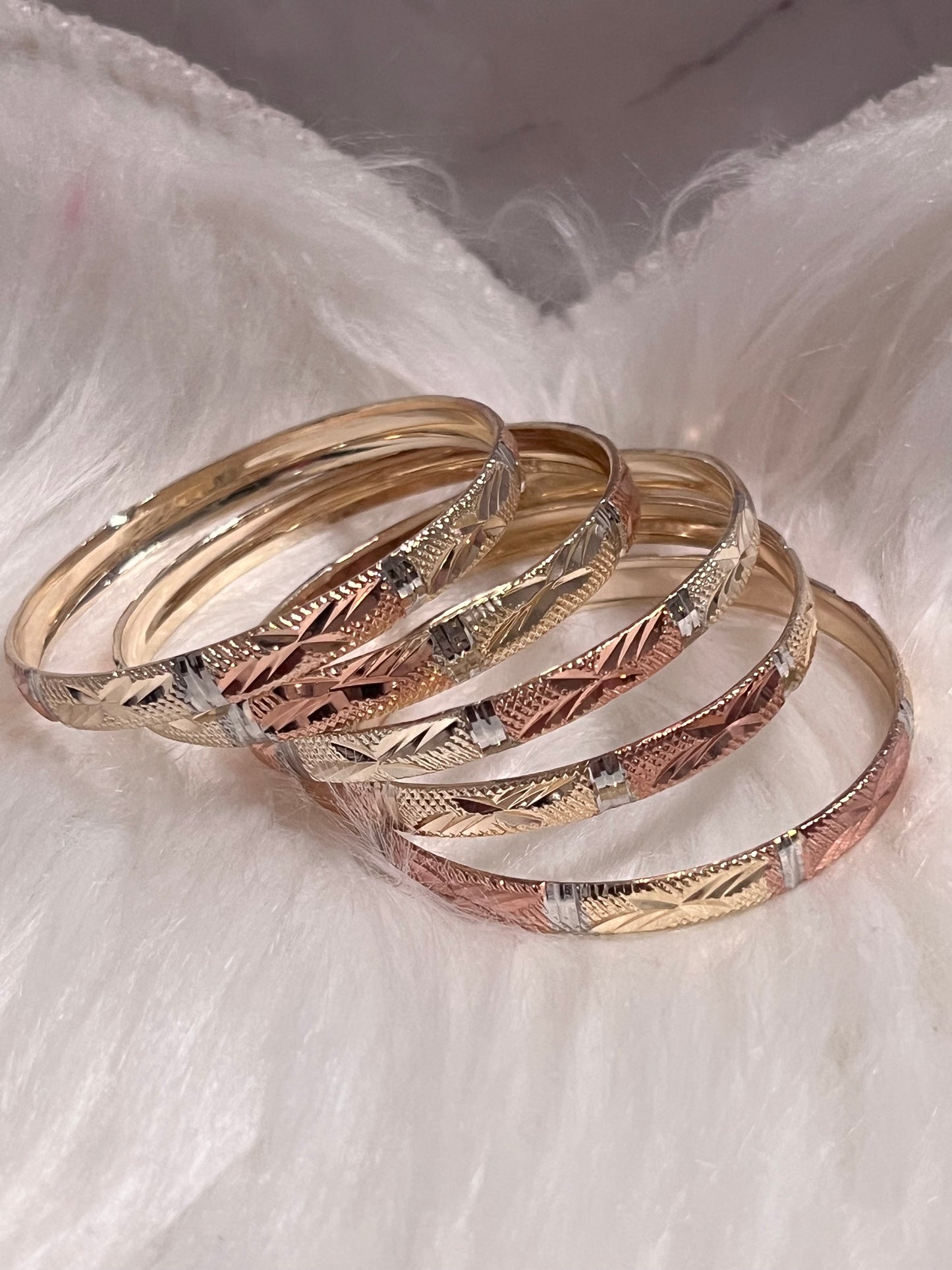 Kids Trio Gold Bangles