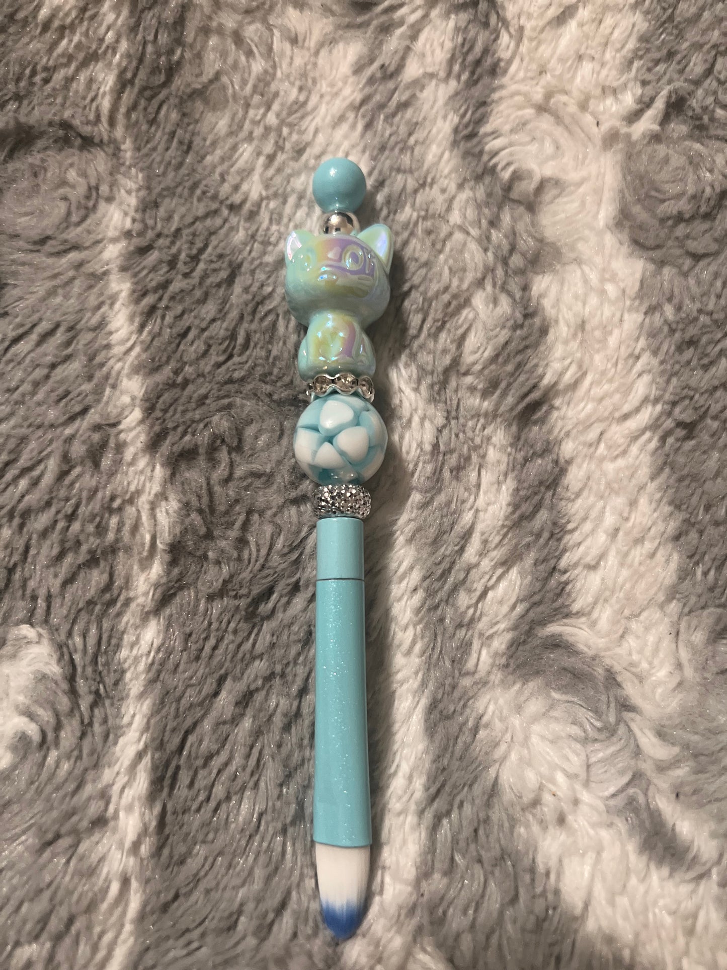 Blue Kitty Makeup Brush Set