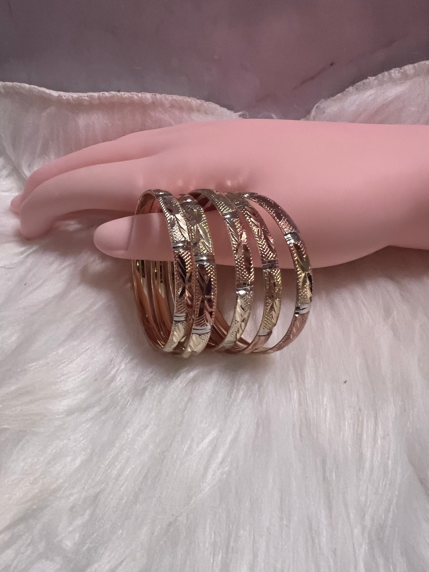 Kids Trio Gold Bangles