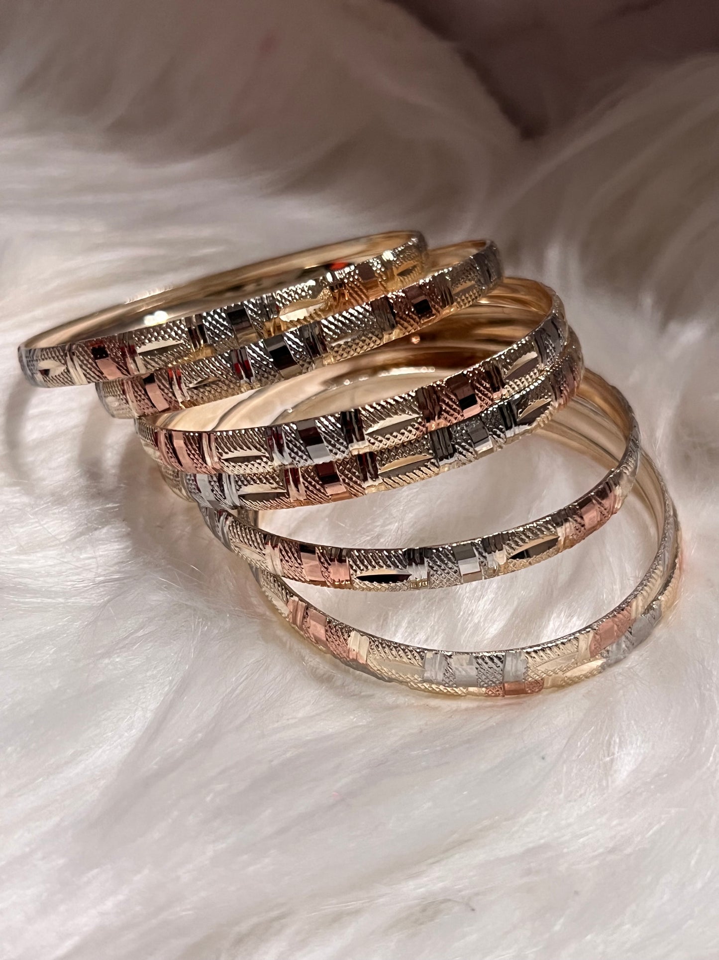 Kids Trio Gold Tone Bangles