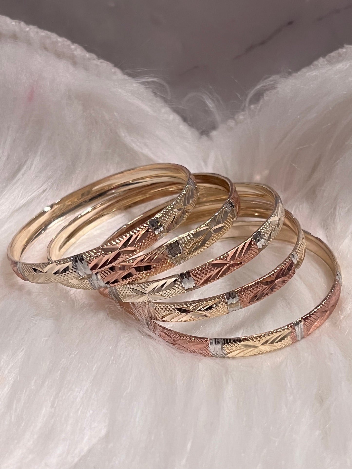 Kids Trio Gold Bangles