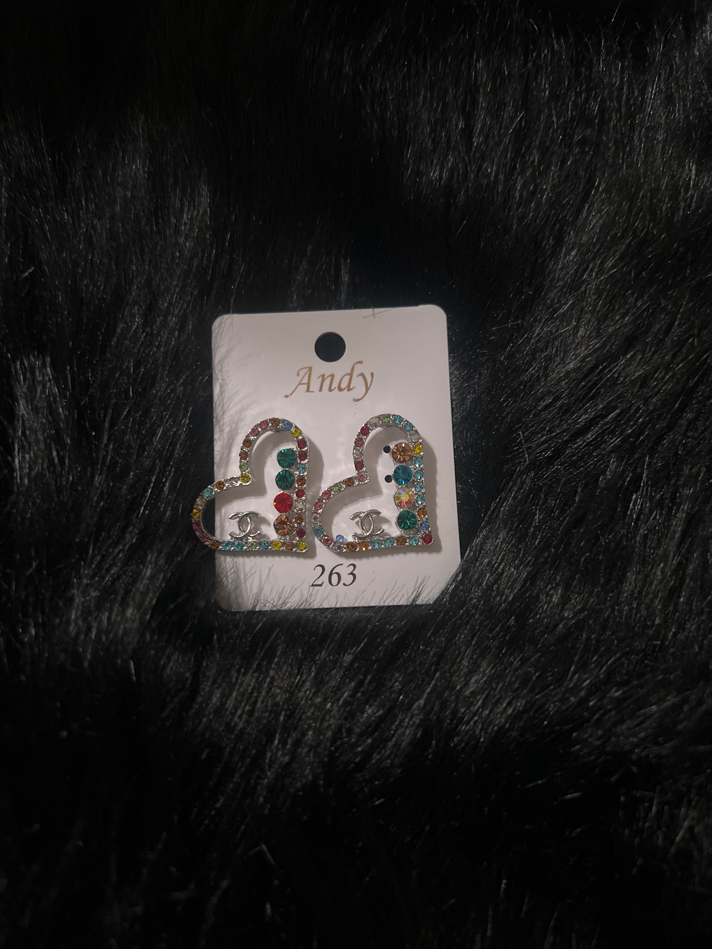 CC Heart Earrings