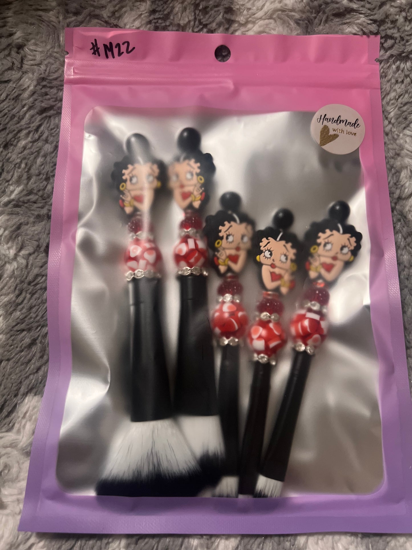 Betty Boop Makeup Brush Set