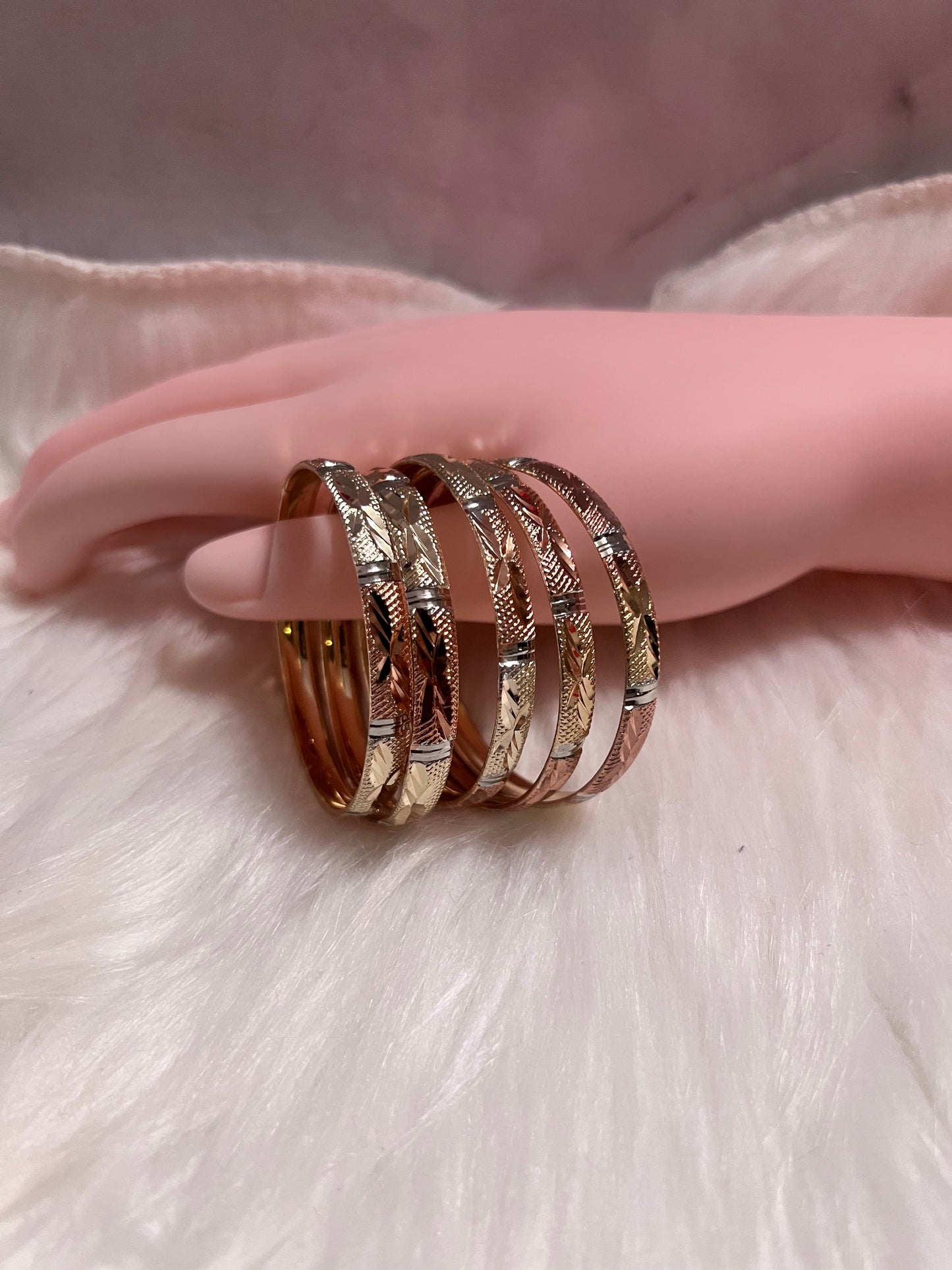 Kids Trio Gold Bangles