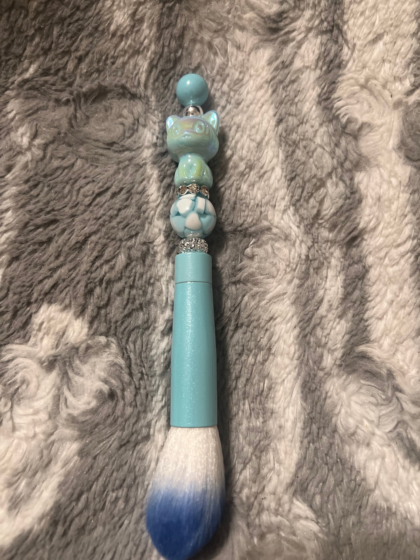 Blue Kitty Makeup Brush Set