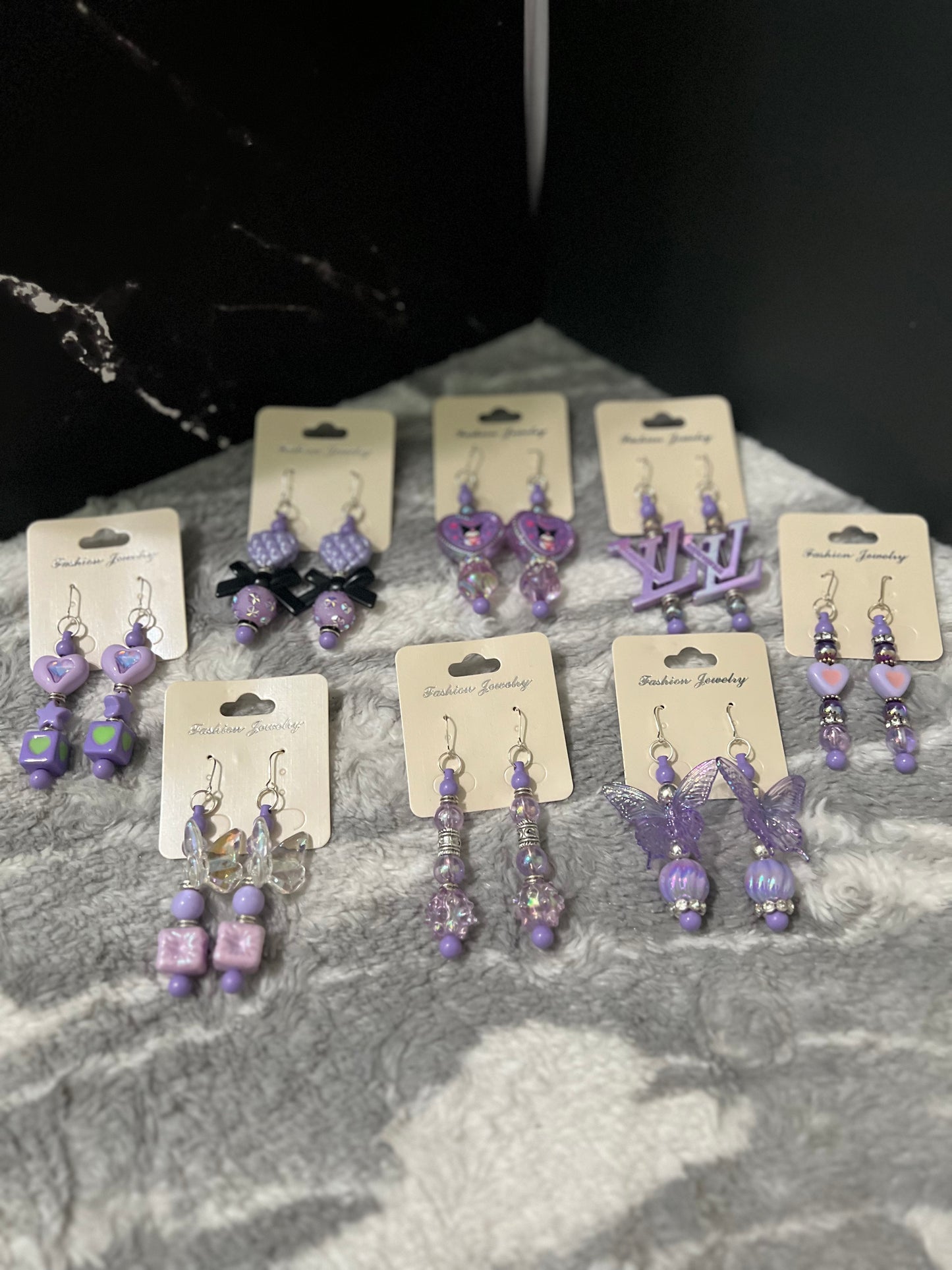 Hand Beaded Earrings Set B