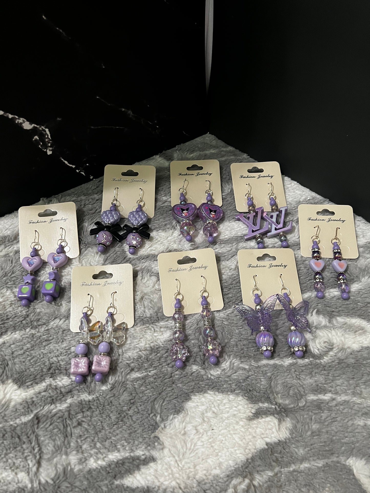 Hand Beaded Earrings Set B