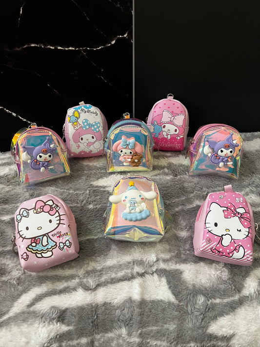 Mini Sanrio key-rings backpacks 🎒