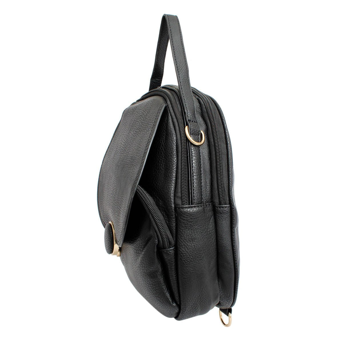 Backpack Black Rounded Small Handbag for Women - MOO Jewelry n Accessories Boutique