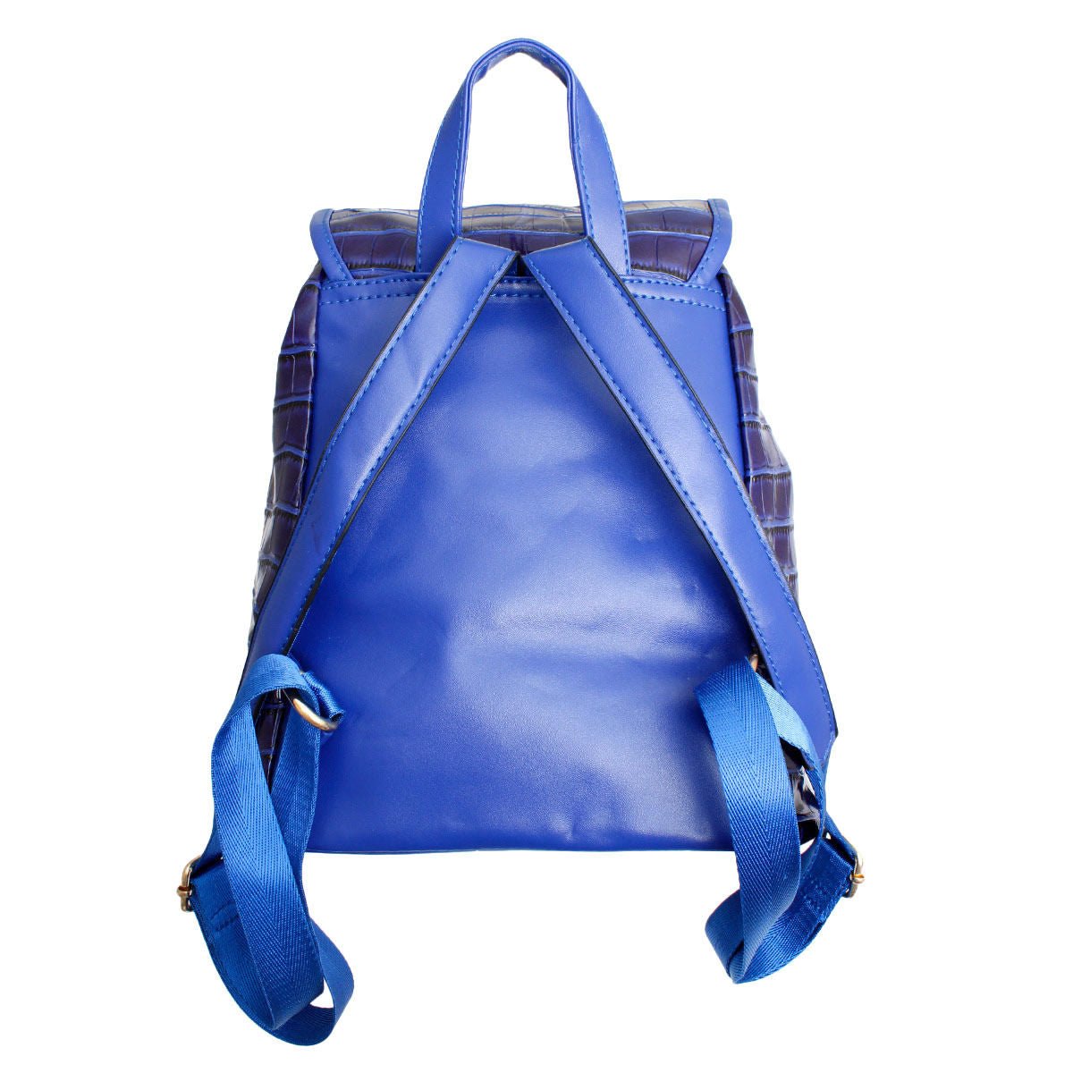 Backpack Blue Croc Flap Bag Set for Women - MOO Jewelry n Accessories Boutique