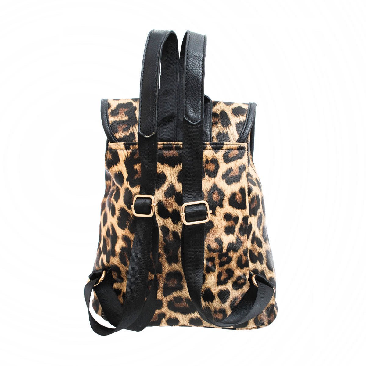 Backpack Leopard and Black Flap Bag Set for Women - MOO Jewelry n Accessories Boutique