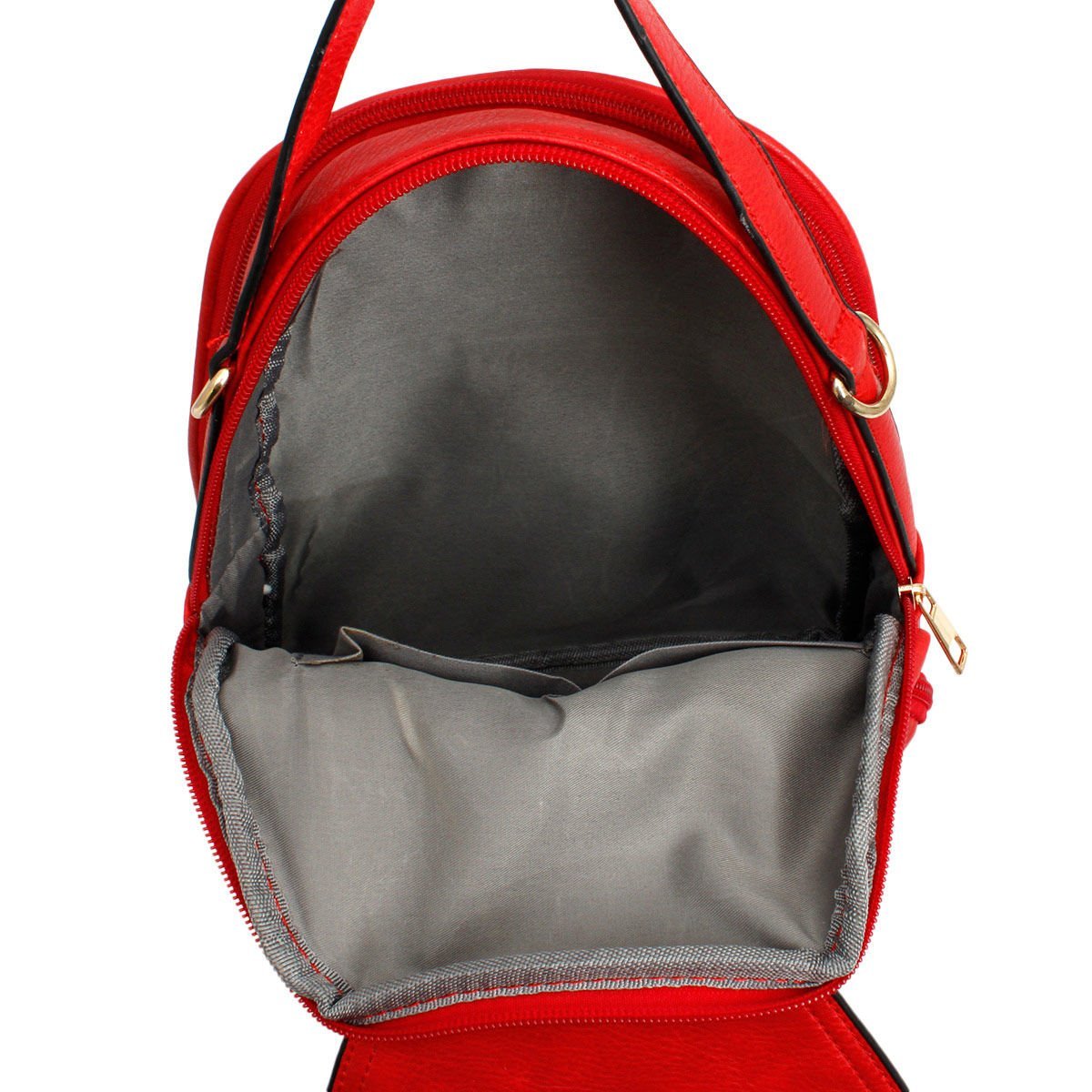 Backpack Red Rounded Small Handbag for Women - MOO Jewelry n Accessories Boutique