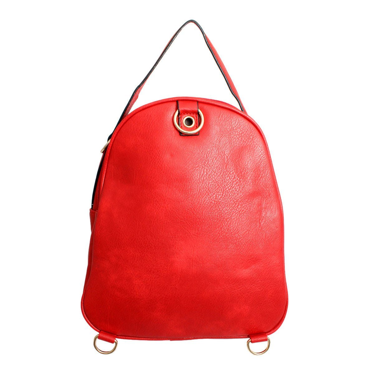 Backpack Red Rounded Small Handbag for Women - MOO Jewelry n Accessories Boutique