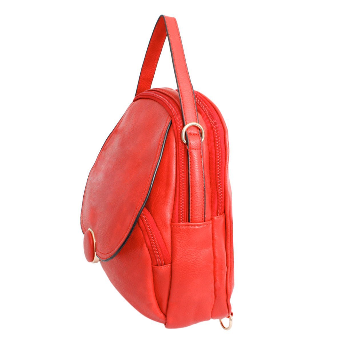 Backpack Red Rounded Small Handbag for Women - MOO Jewelry n Accessories Boutique