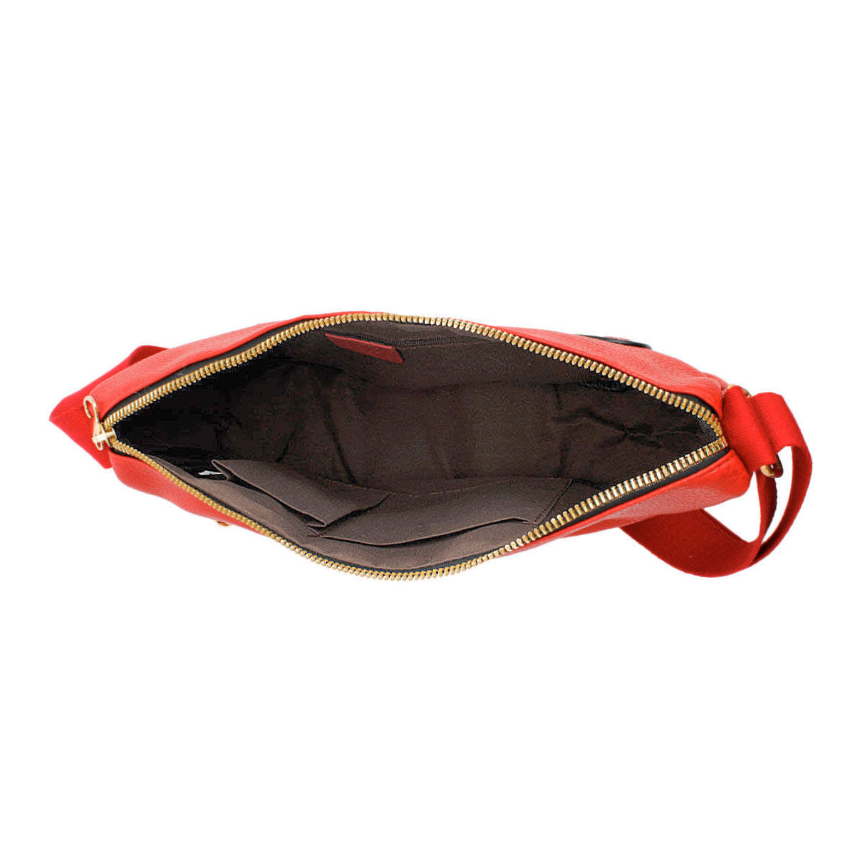 Crossbody Red Round Pouch Bag Set for Women