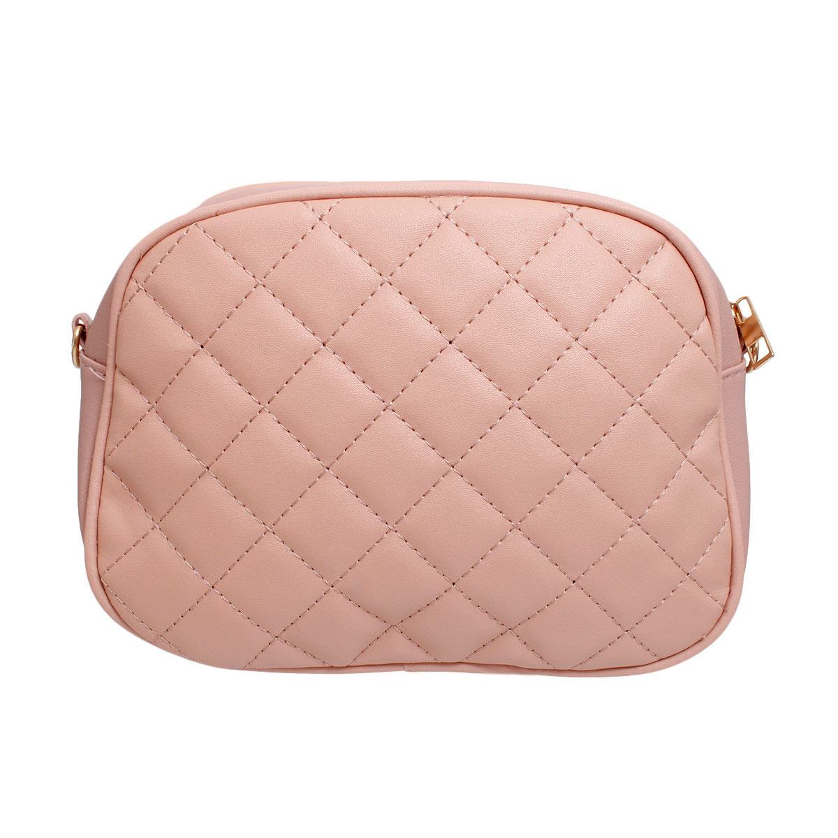 Crossbody Small Pink Quilted Chain Strap Bag Women